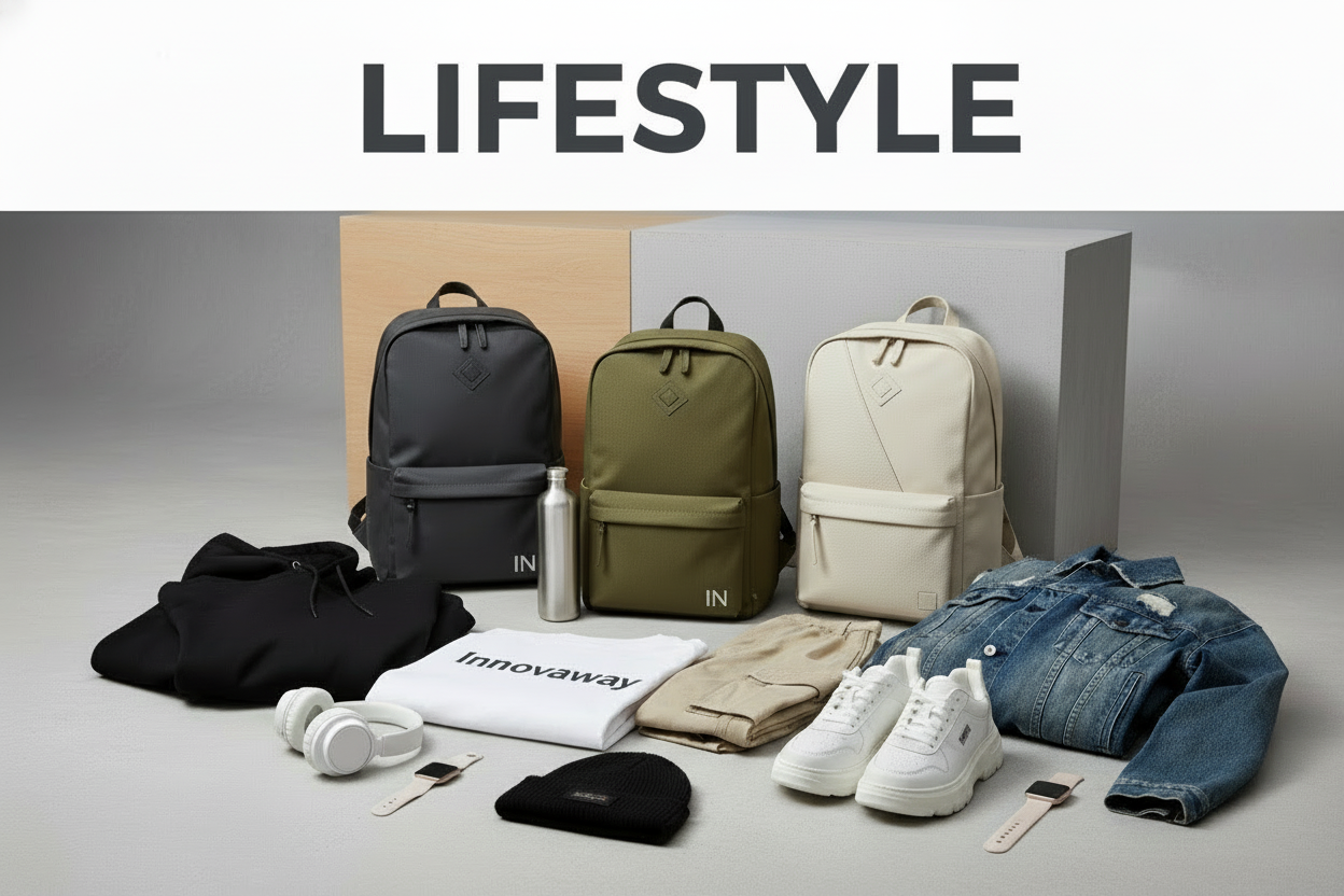 nas mochilas...incluir um IN como se a marca fosse o logo da innovaway