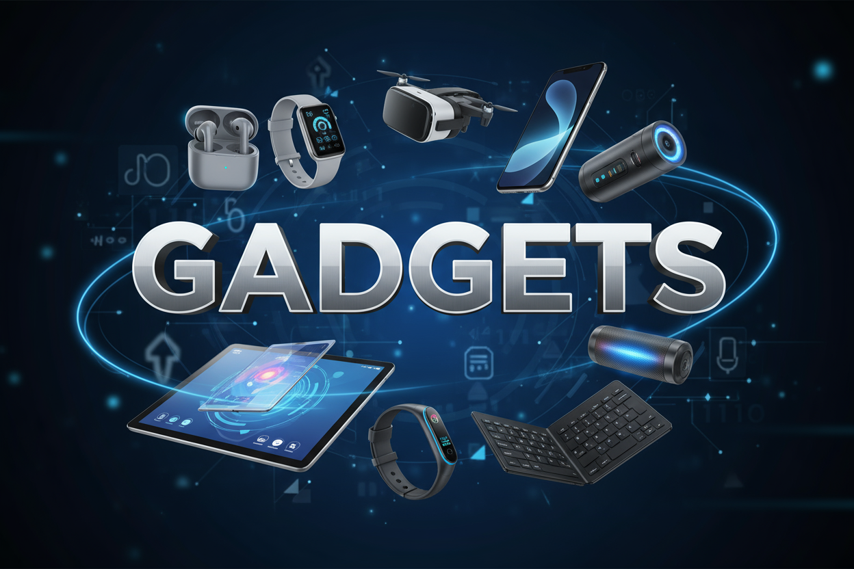 quero que inclua imagens de gadgets...produtos eletrônicos de alta tecnologia