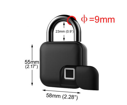 Cadeado Biométrico Quadrado USB