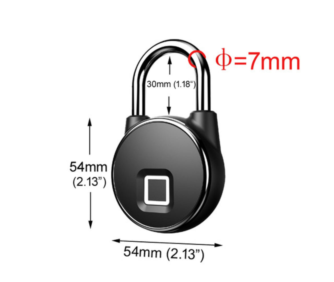 Cadeado Biométrico Redondo USB